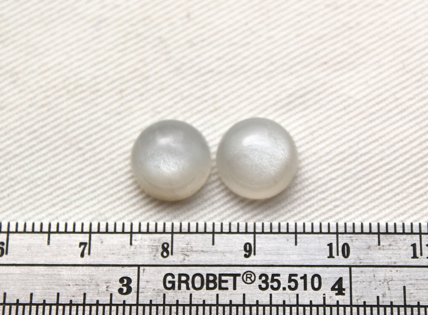 Paire de cabochons Pierre de Lune pêche 10 MM Pierres gemmes rondes
