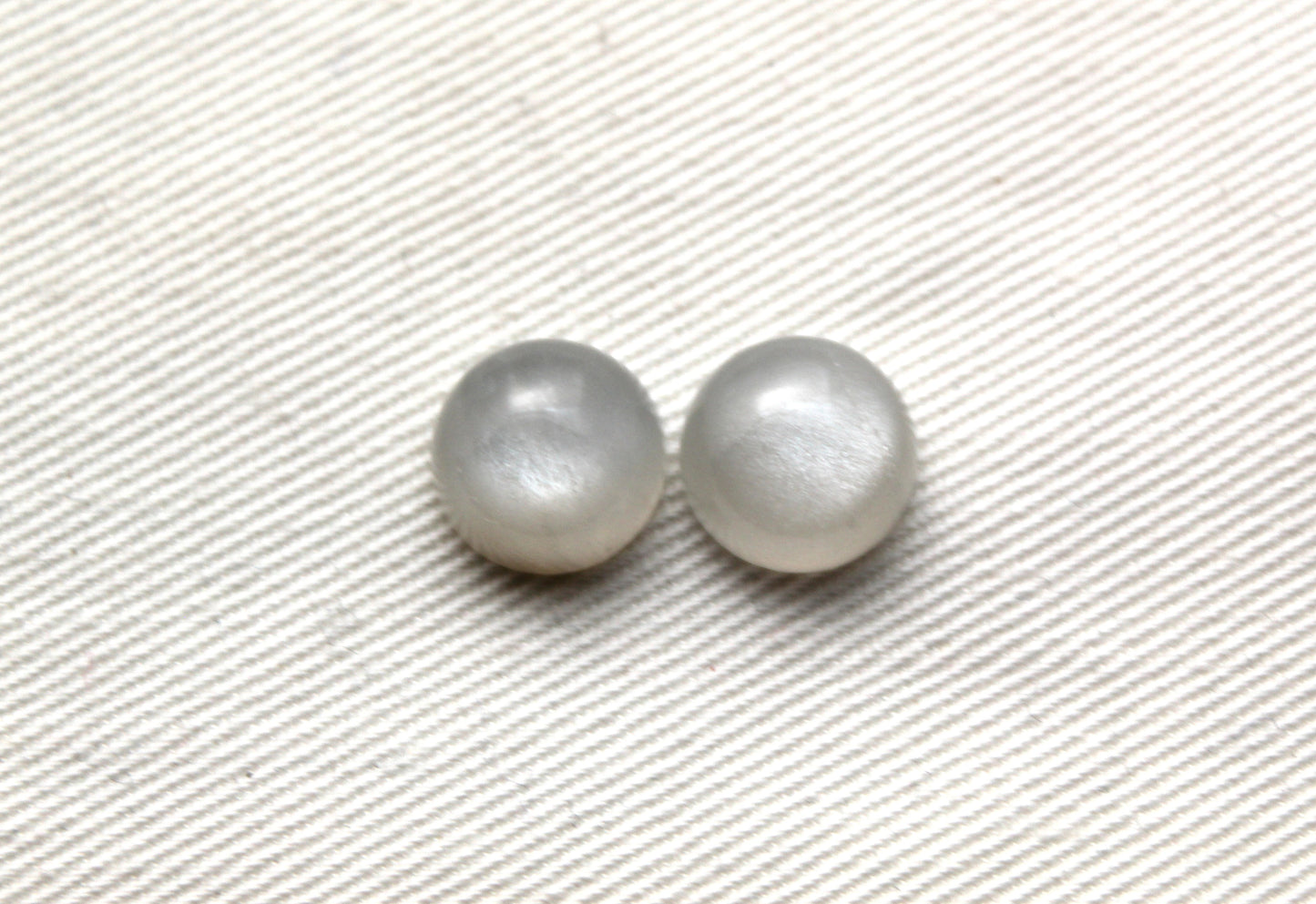 Paire de cabochons Pierre de Lune pêche 10 MM Pierres gemmes rondes