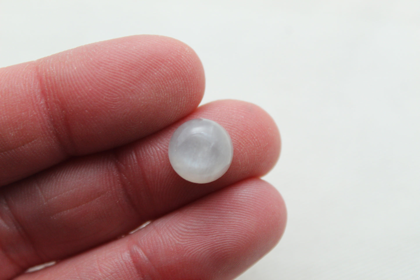 Paire de cabochons Pierre de Lune pêche 10 MM Pierres gemmes rondes