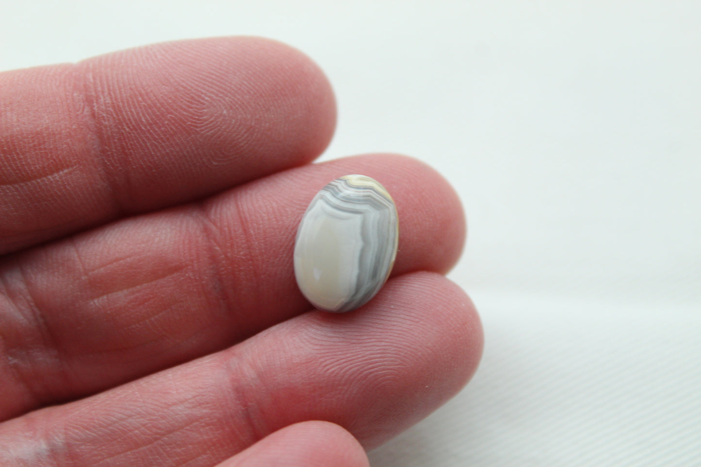Trois Cabochons Agate Crazy Lace Pierres gemmes ovale 18x13mm
