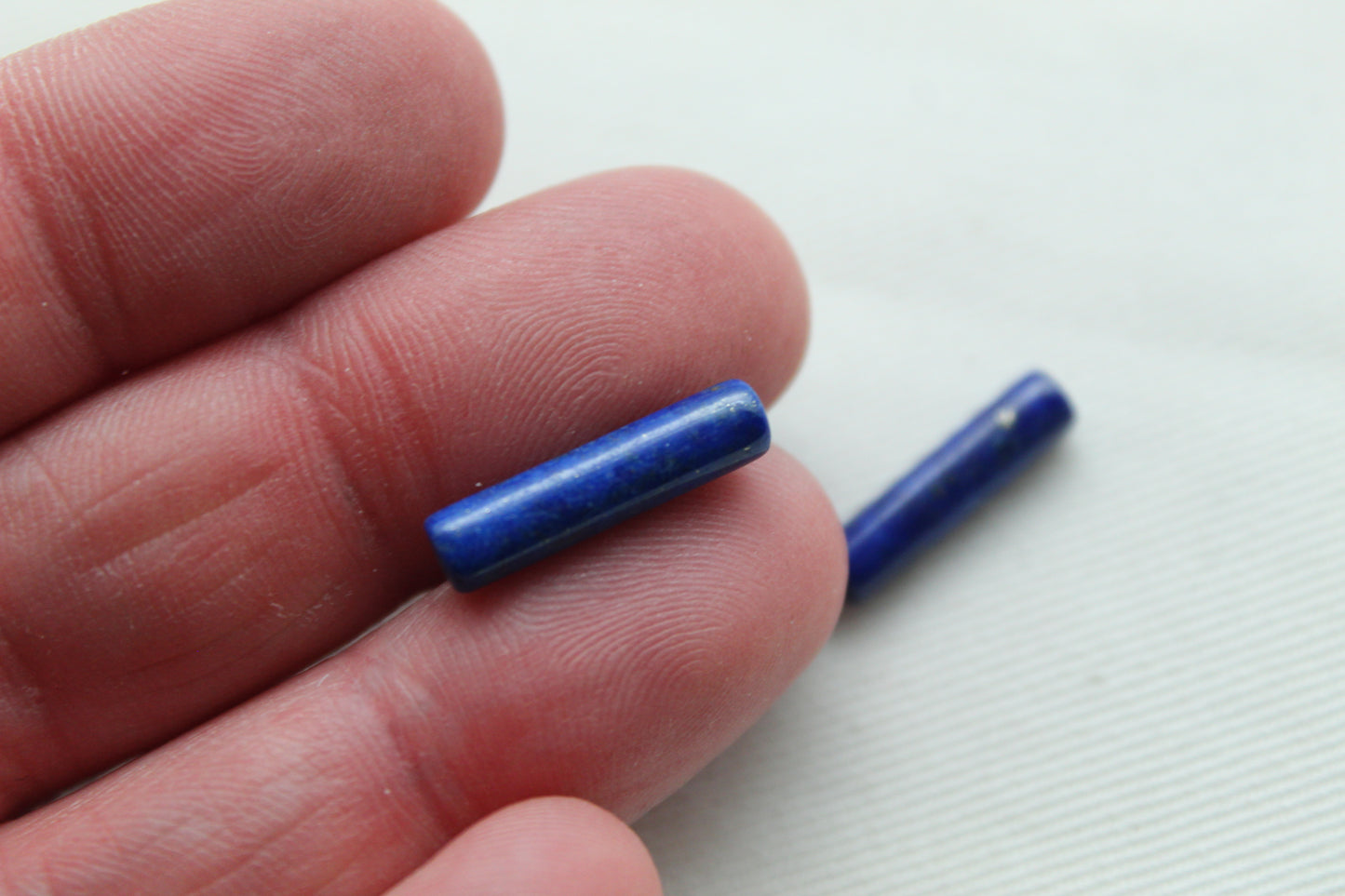 THREE Lapis Lazuli cabochons Gemstones long 17x4MM
