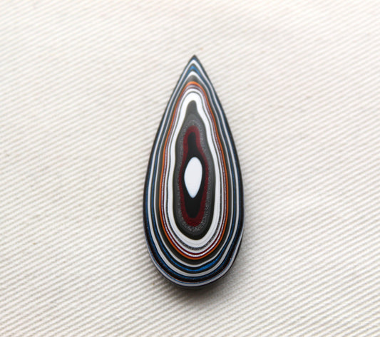 Fordite Cabochon teardrop multicolors