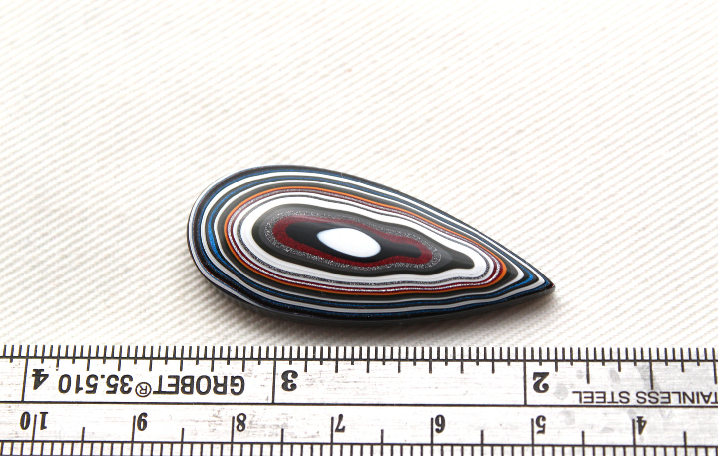 Fordite Cabochon teardrop multicolors