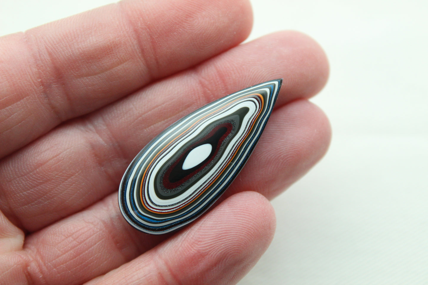 Fordite Cabochon teardrop multicolors