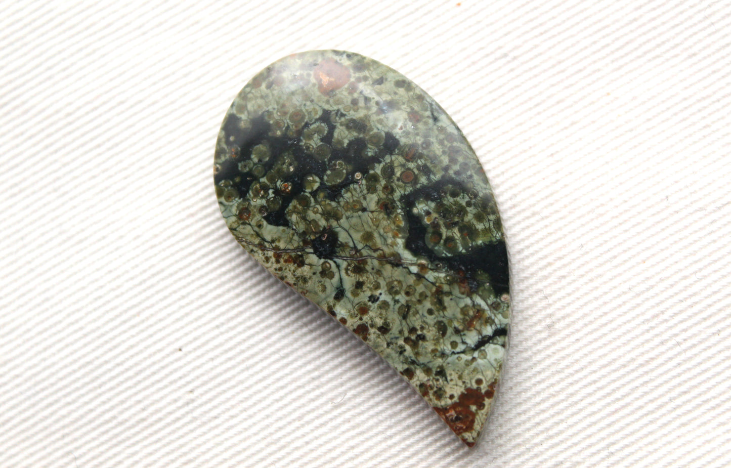 Morning Dew Jasper Cabochon Gemstone Green