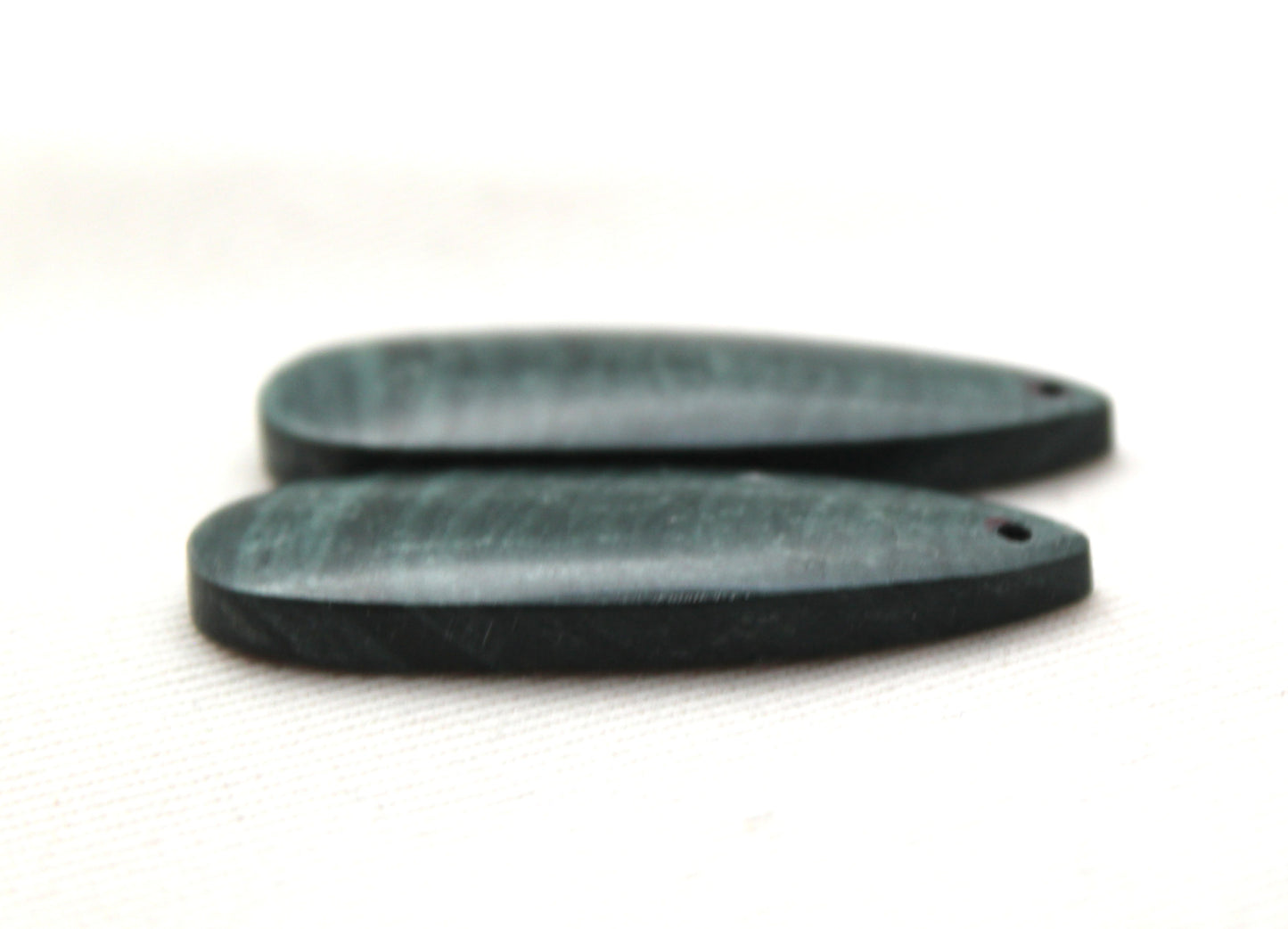 Wonosobo Jasper Cabochons Pair Gemstone teardrop DRILLED