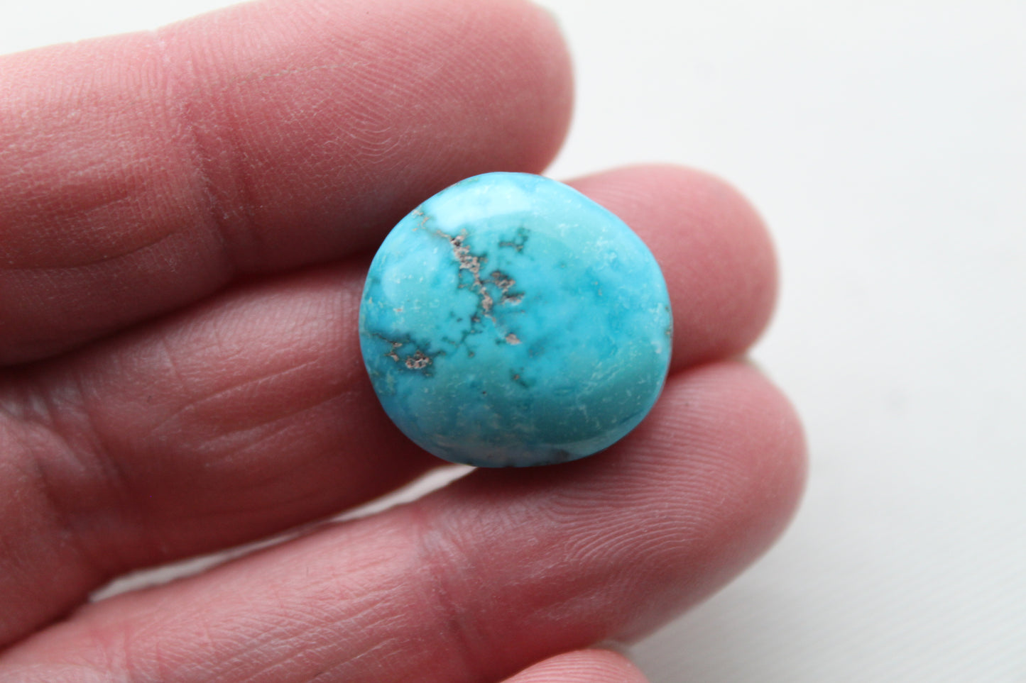 Kingman Turquoise lot Deux cabochons Pierres précieuses