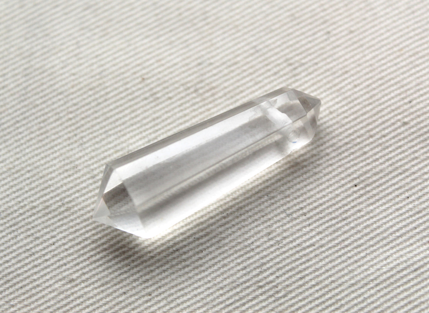 Crystal Quartz double point Tower gemstone pendant size DRILLED