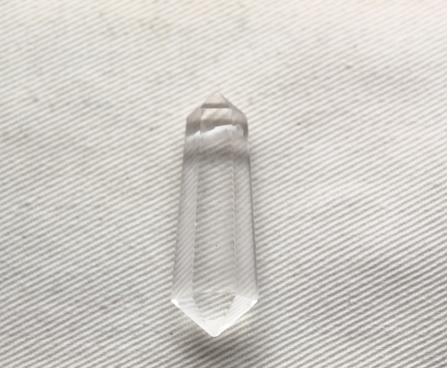 Crystal Quartz double point Tower gemstone pendant size DRILLED