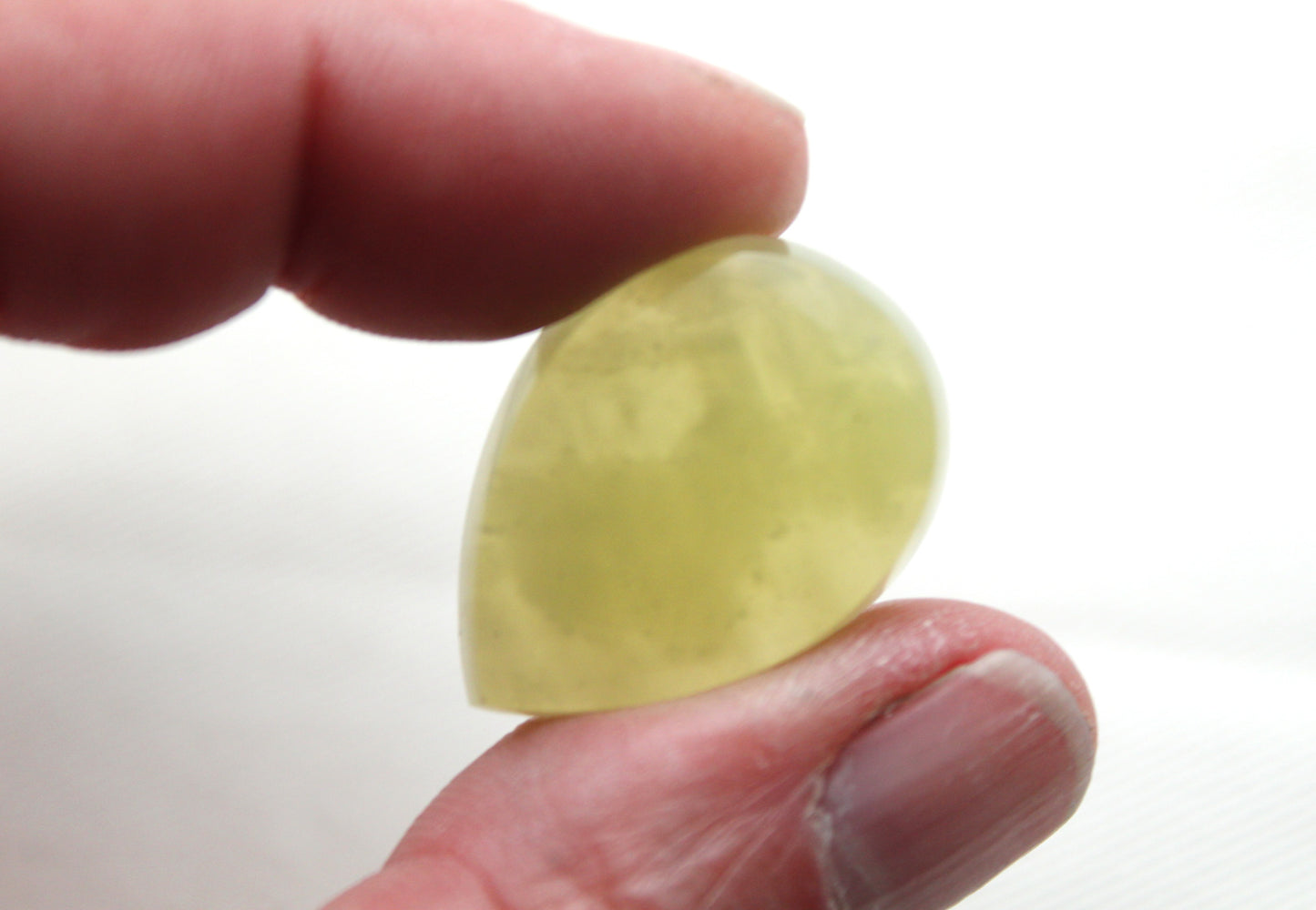 One Vesuvianite Cabochon Gemstone light green