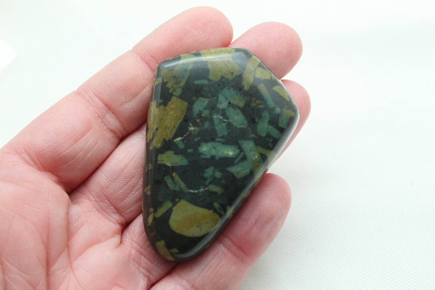 Extra Large Green Chinese writing stone Gemstone