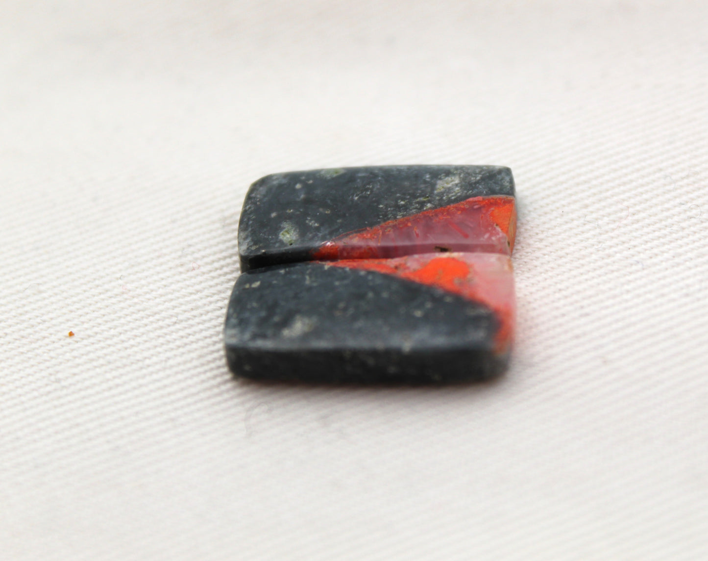 Small pair Lava Flow Jasper cabochon Gemstone rectangle