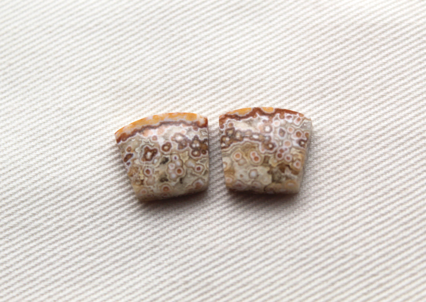 SMALL River Jasper Cabochon Pair Gemstone