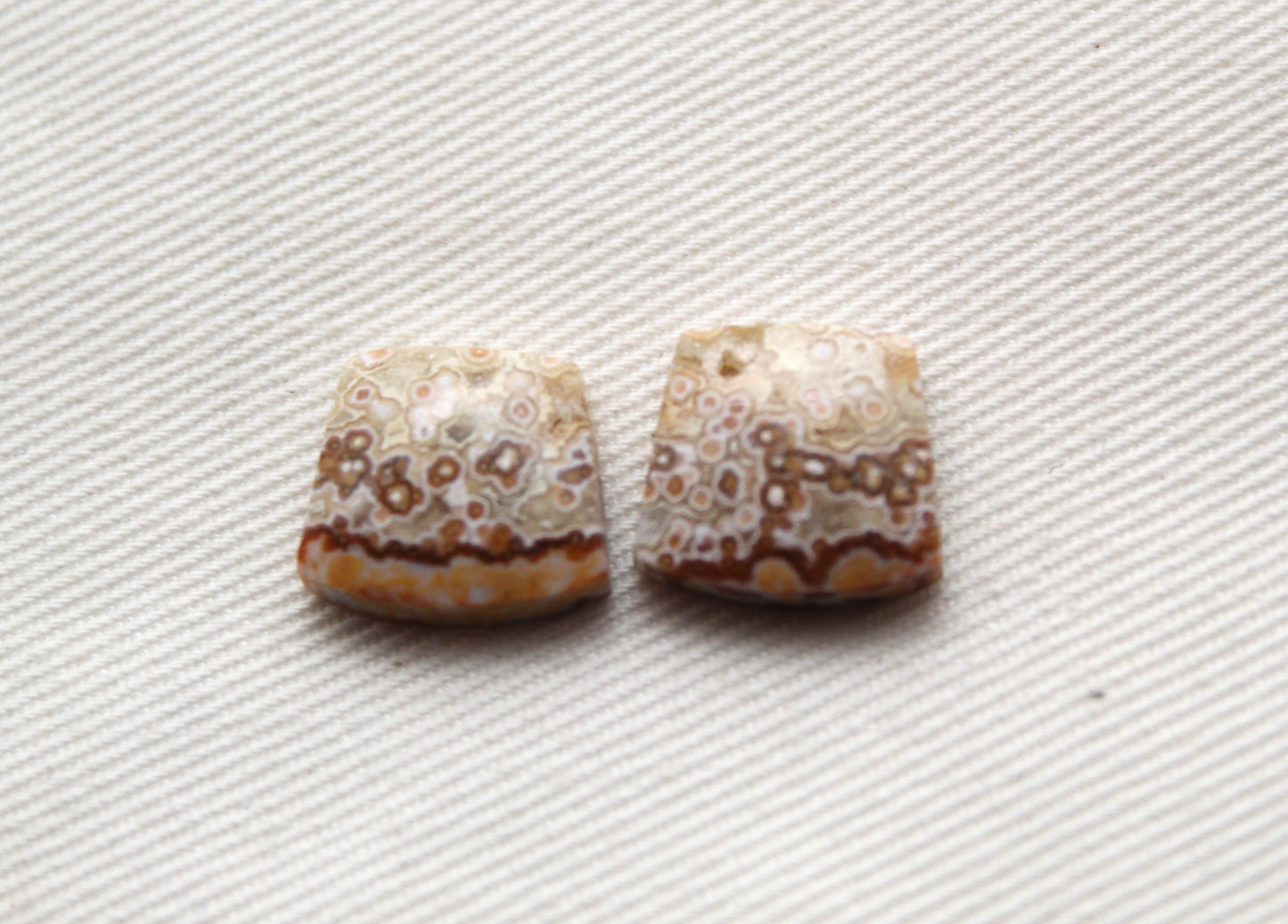 SMALL River Jasper Cabochon Pair Gemstone
