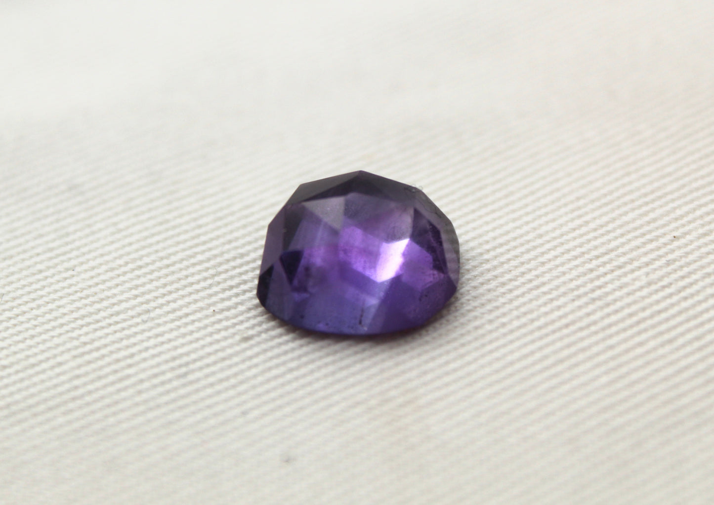 Amethyst faceted Cabochon Gemstone purple
