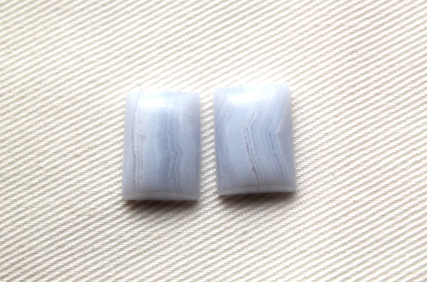 Lot de QUATRE Bleu dentelle Agate Balles Pierres précieuses bleu clair