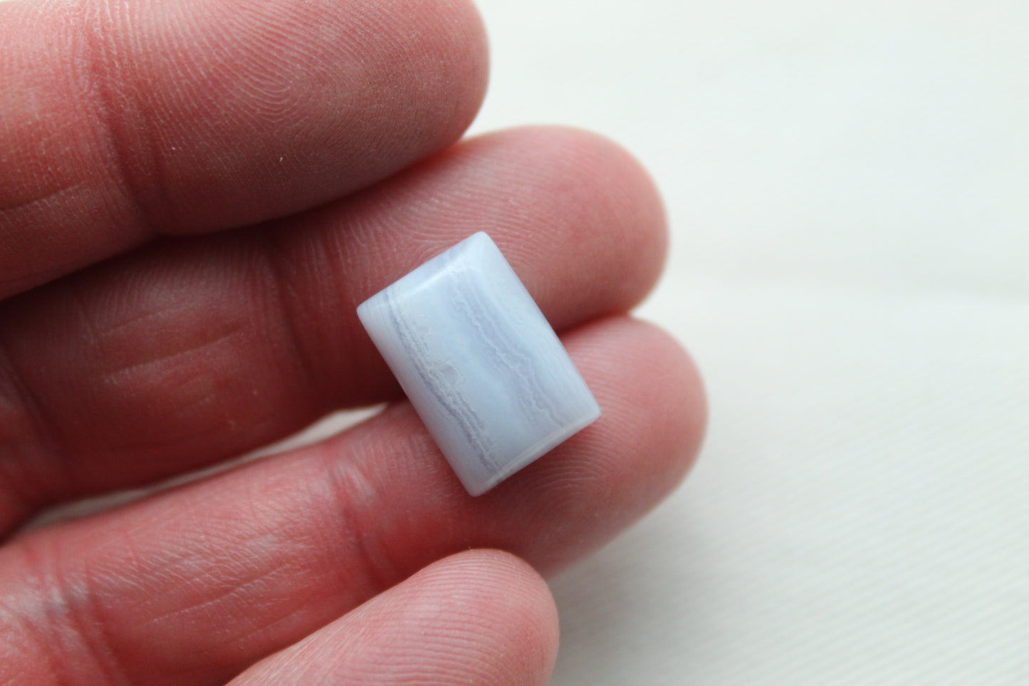 Lot de QUATRE Bleu dentelle Agate Balles Pierres précieuses bleu clair