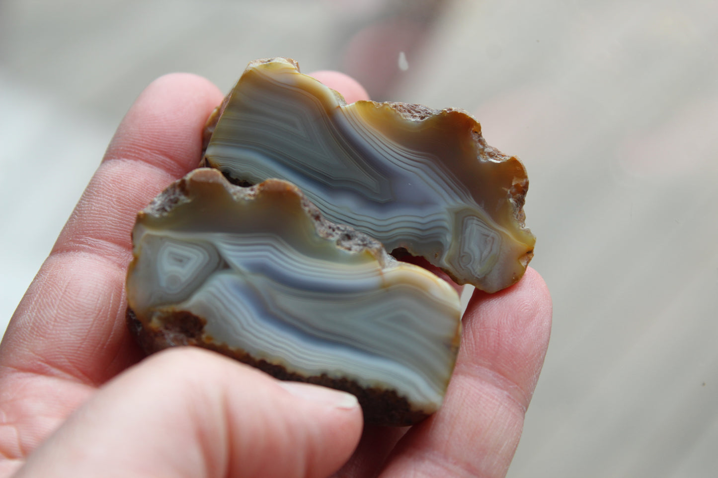 Indonesian Agate nodule polished