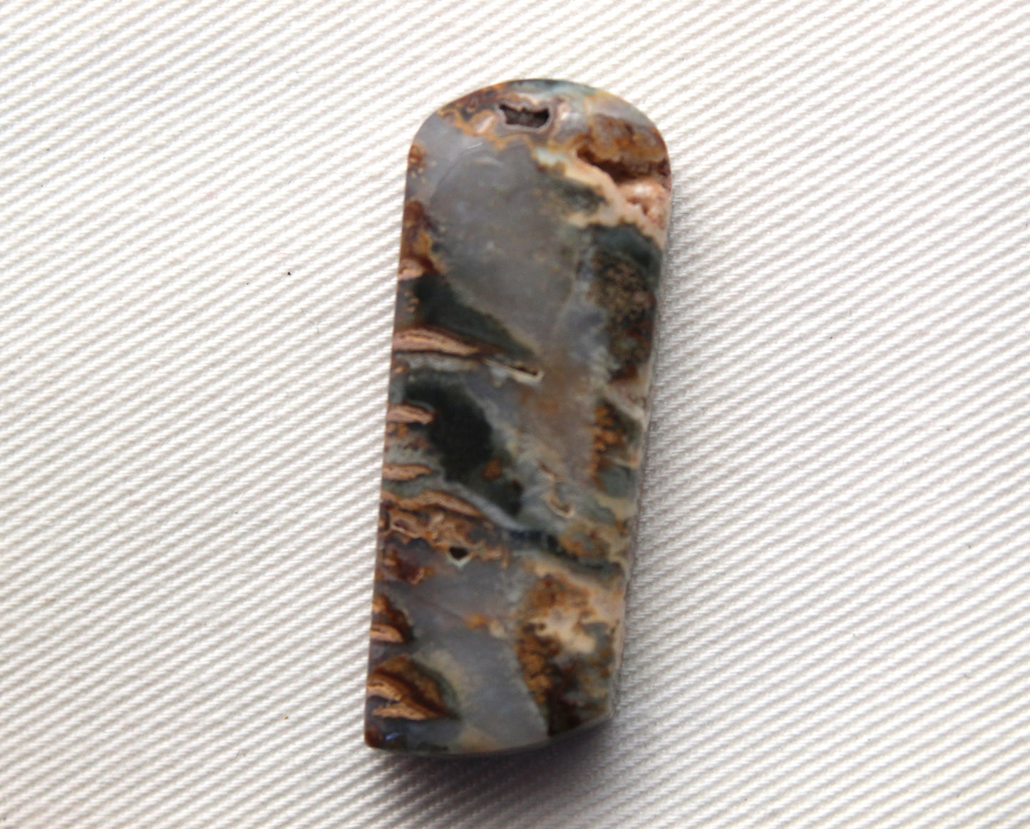 Druzy Oregon Agate Cabochon natural green gemstone