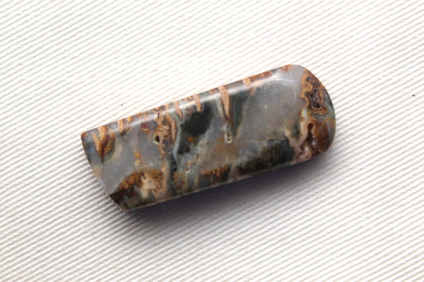 Druzy Oregon Agate Cabochon natural green gemstone