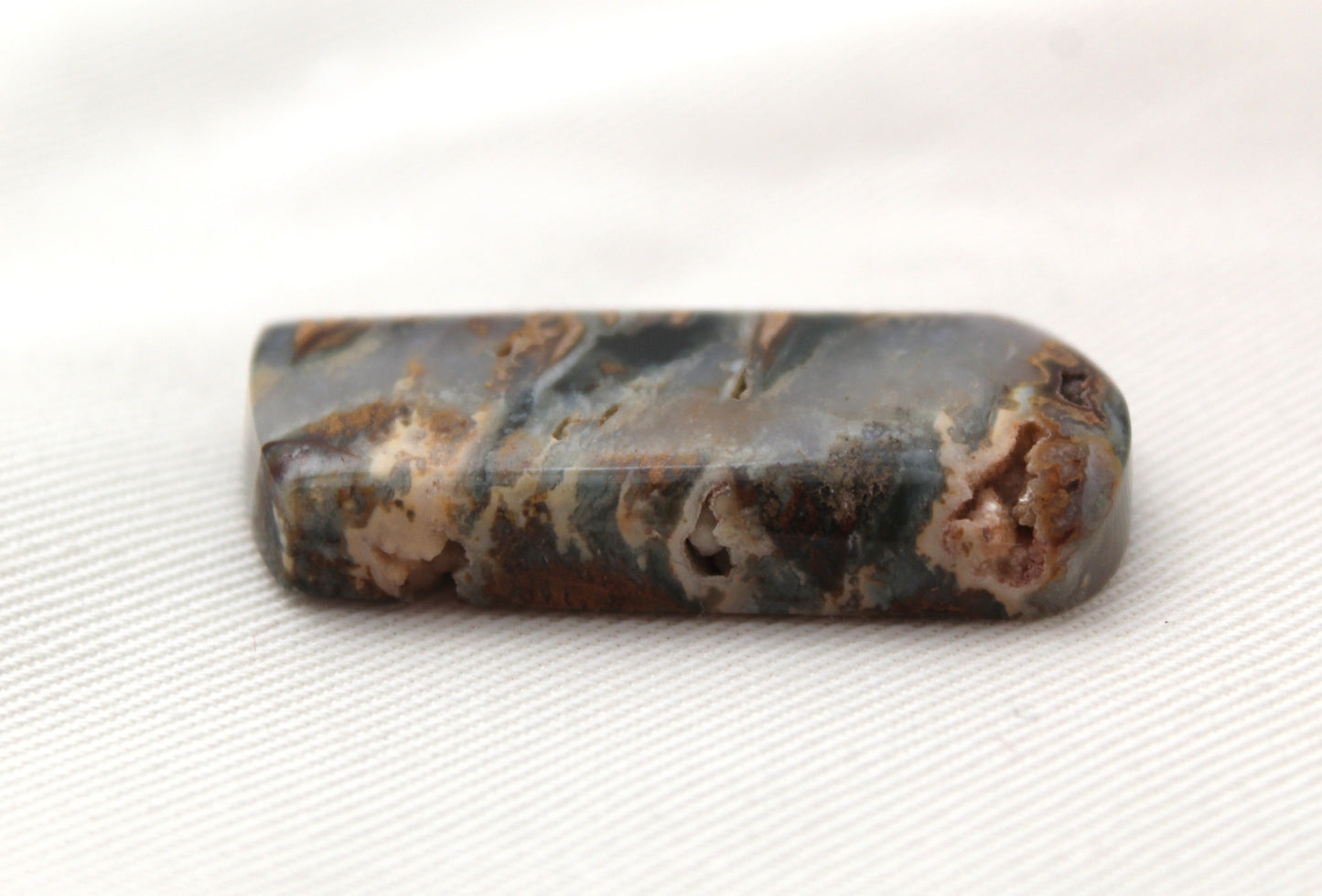 Druzy Oregon Agate Cabochon natural green gemstone