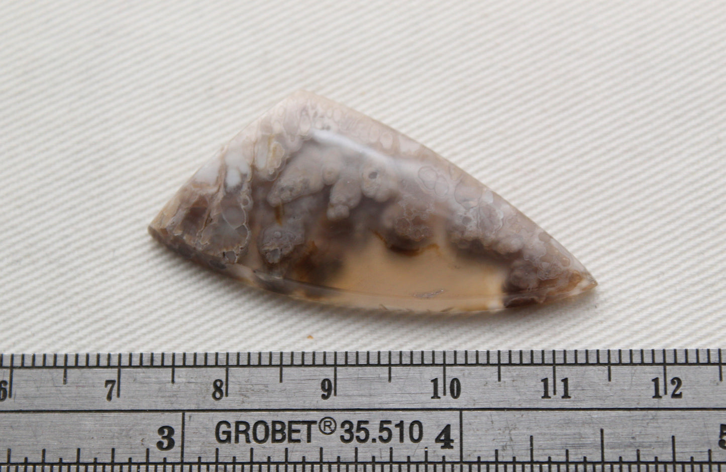 Pierre gemme de cabochon d'agate panache mexicaine