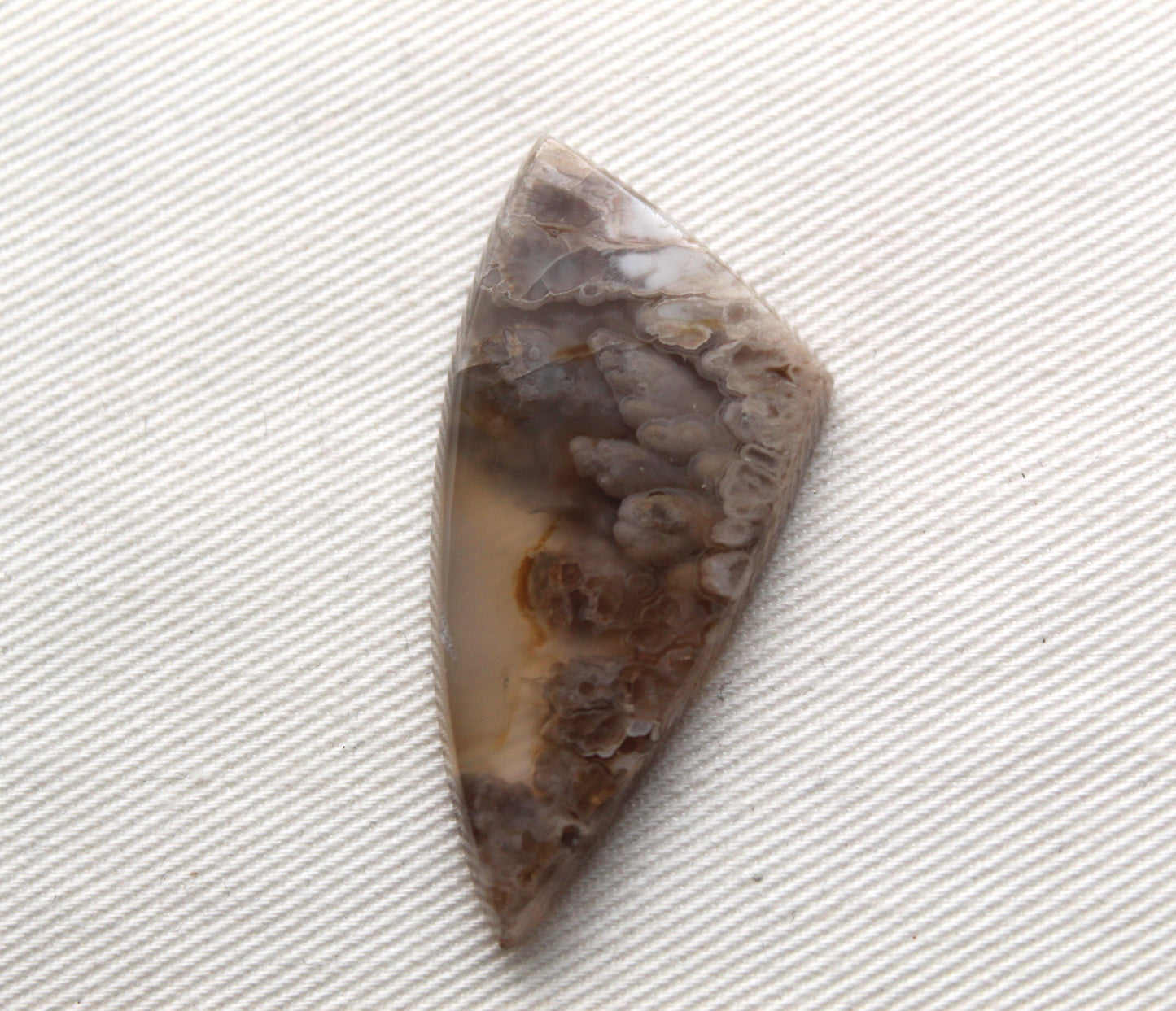 Pierre gemme de cabochon d'agate panache mexicaine