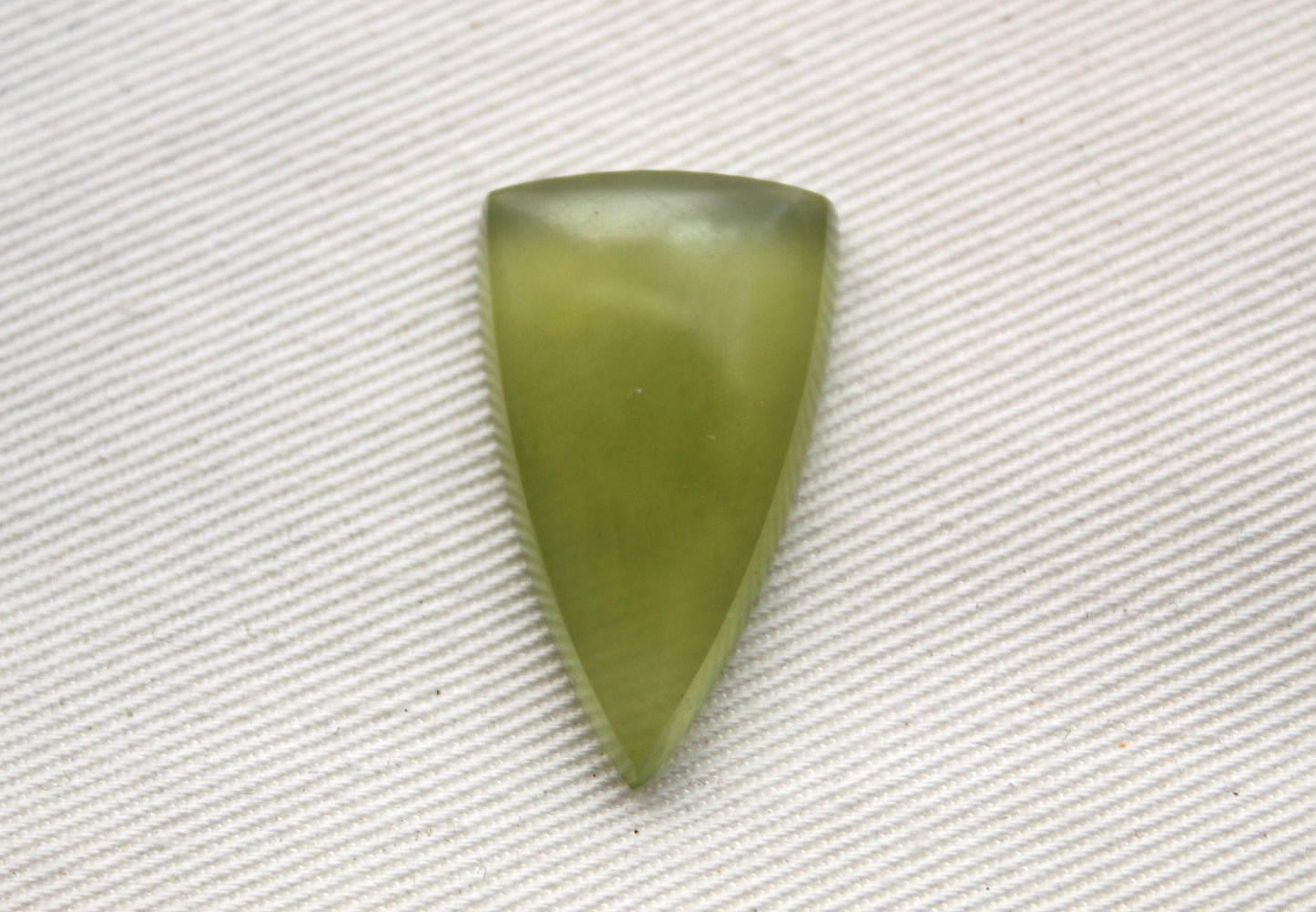 One Vesuvianite Cabochon Gemstone light green