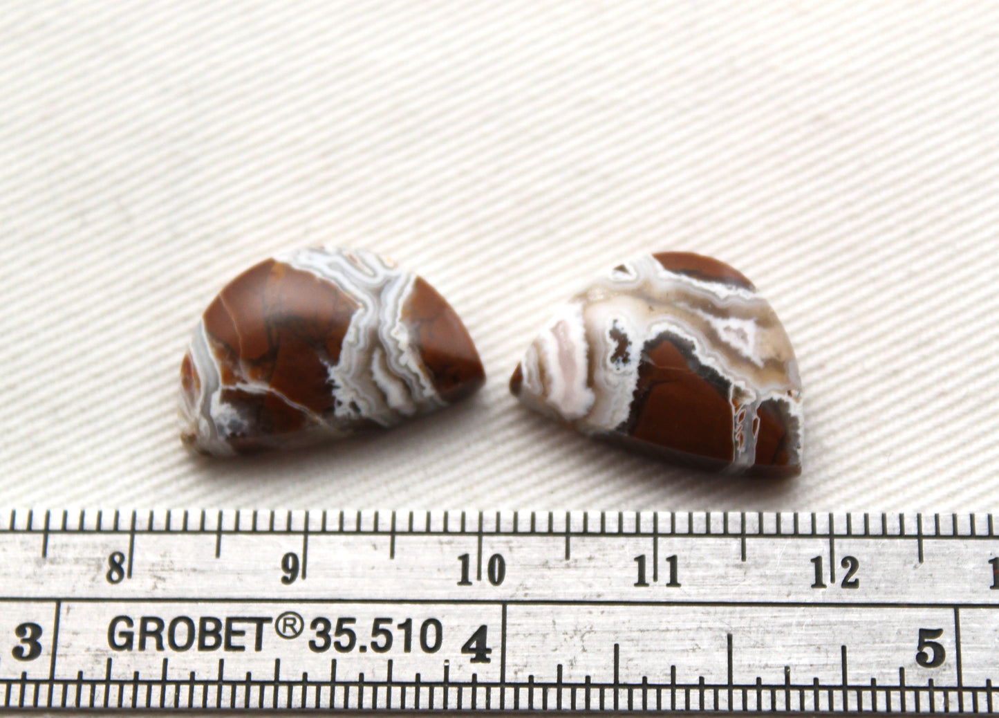 Brecciated Jasper cabochons Gemstone pair