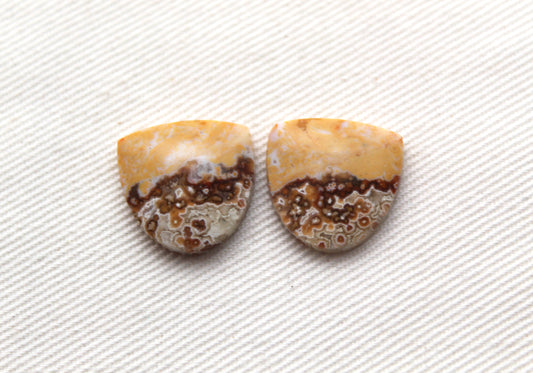 SMALL River Jasper Cabochon Pair Gemstone