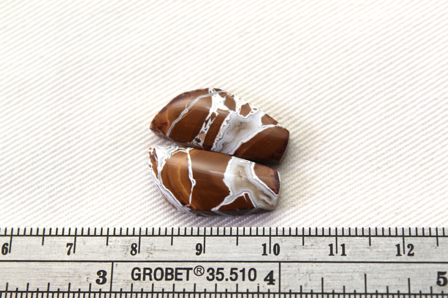 Brecciated Jasper cabochons Gemstone pair