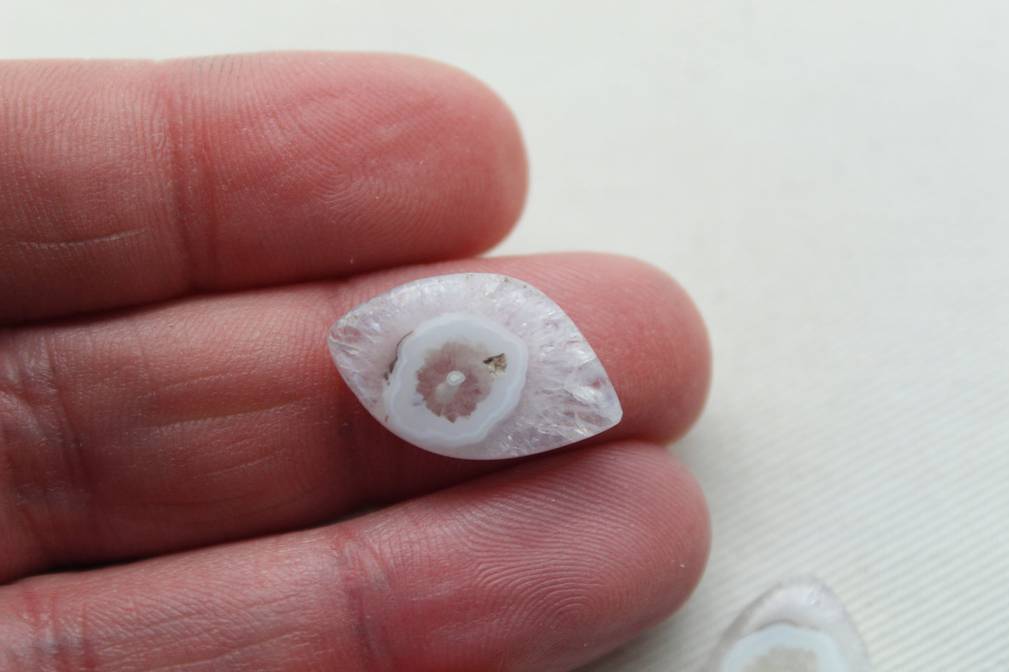 Orbicular Agate Cabochons Pair Gemstone natural freeform