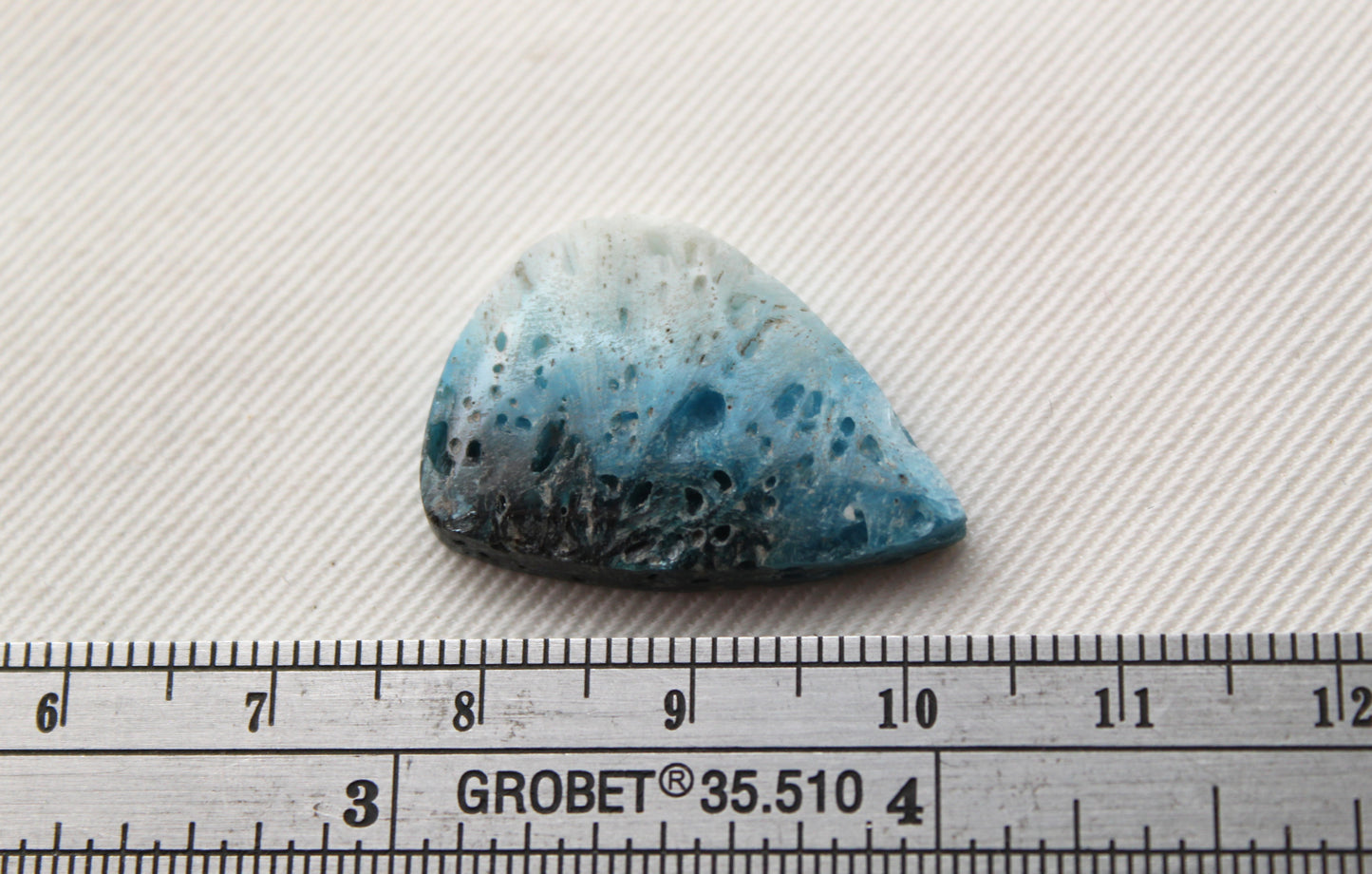 One Blue Ice Agate freeform Cabochon Gemstone