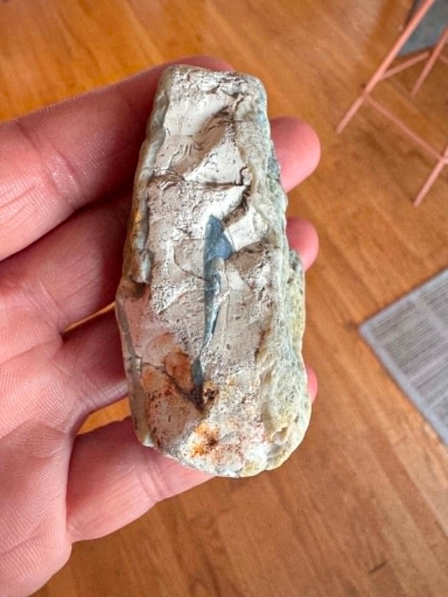 Indonesian banded Agate half nodule polished