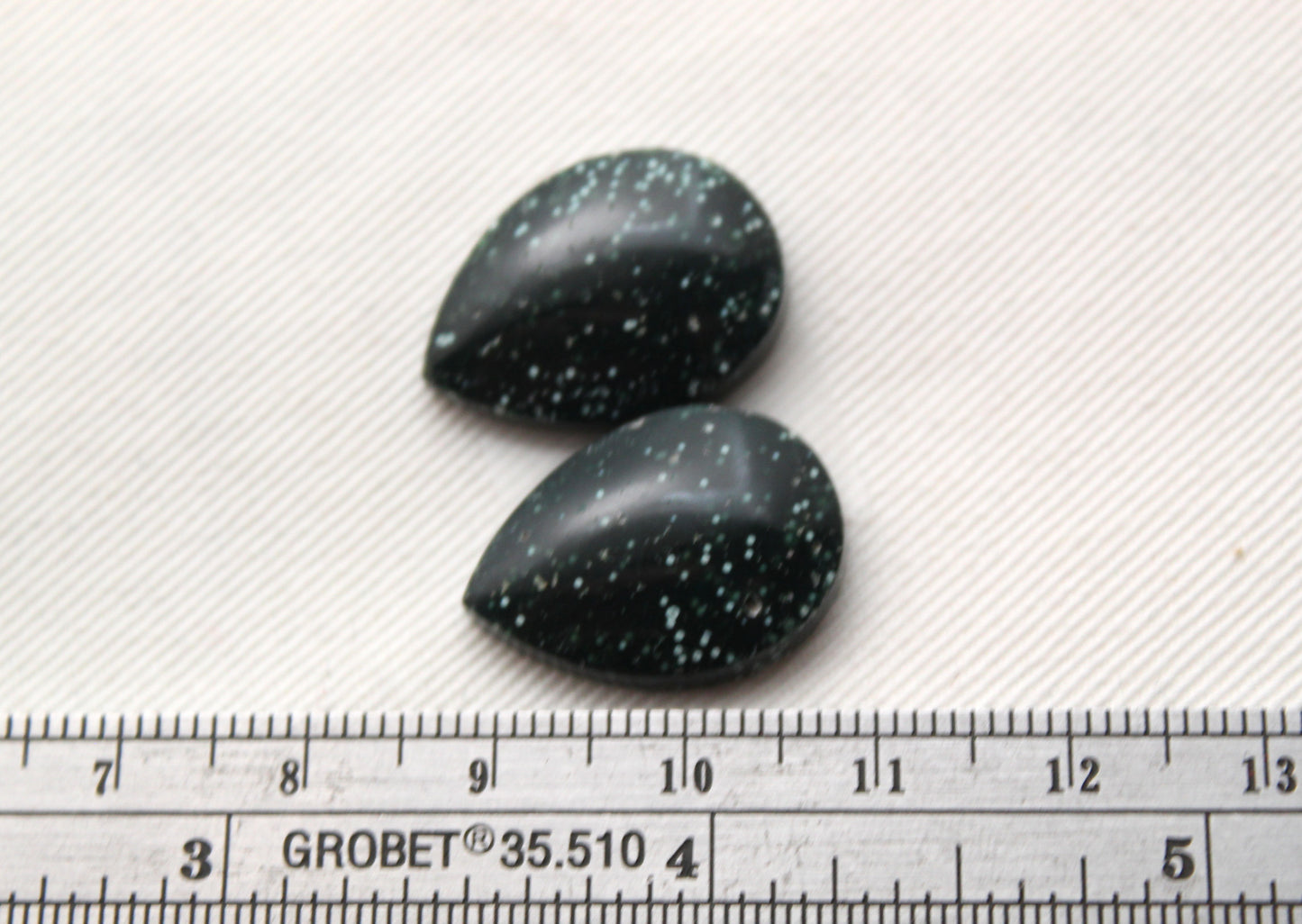 Orbicular Jasper Cabochon Pair Gemstone green