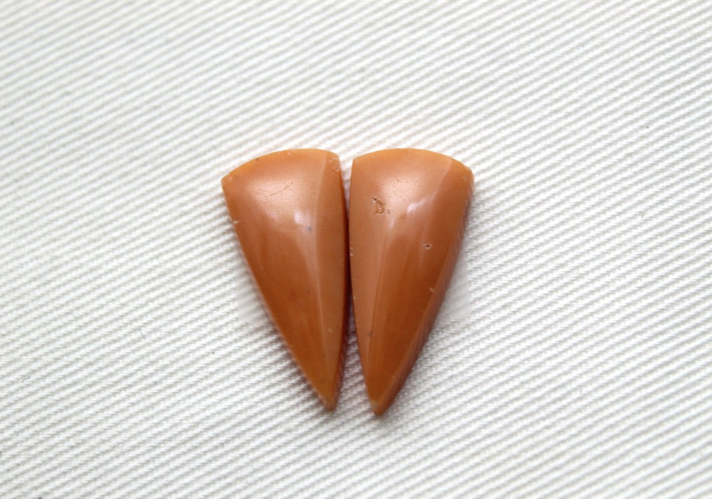 Yellow Chrysoprase Cabochon Pair Gemstone rectangle