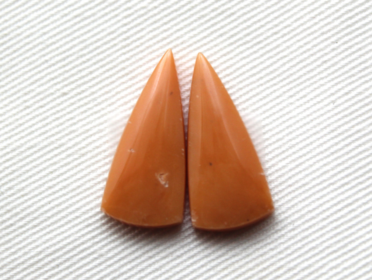 Yellow Chrysoprase Cabochon Pair Gemstone rectangle