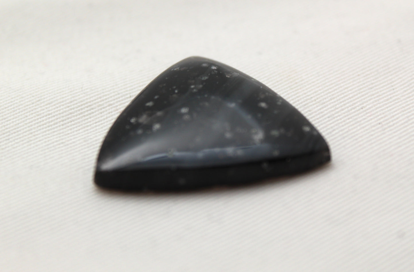 Midnight Galaxy Obsidian cabochon gemstone Triangle