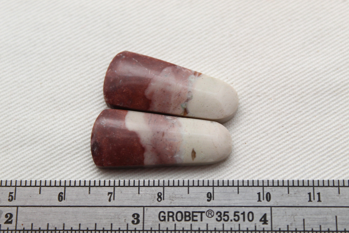 Indonesian Pink Jasper Pair Cabochons Gemstone natural&nbsp;