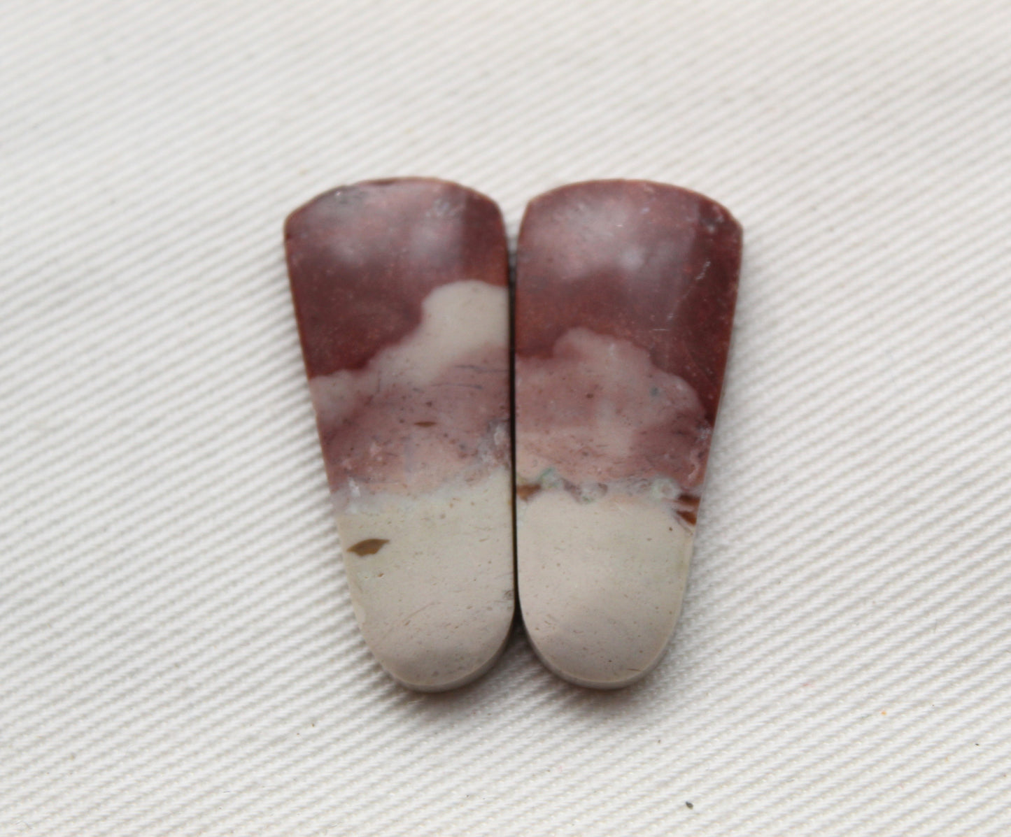 Indonesian Pink Jasper Pair Cabochons Gemstone natural&nbsp;