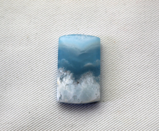 <tc>Agate Plume DOUBLET Cabochon goutte</tc>