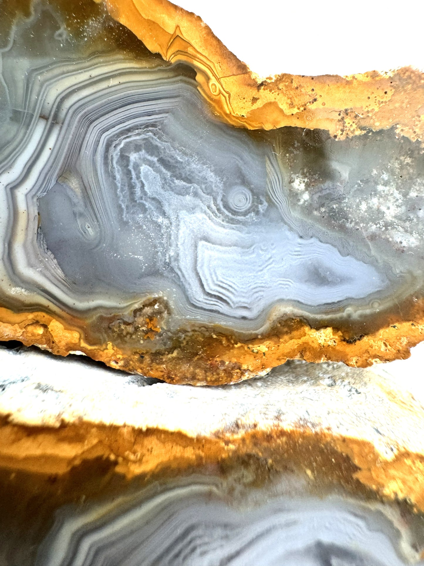 Indonesian Banded Agate nodule polished