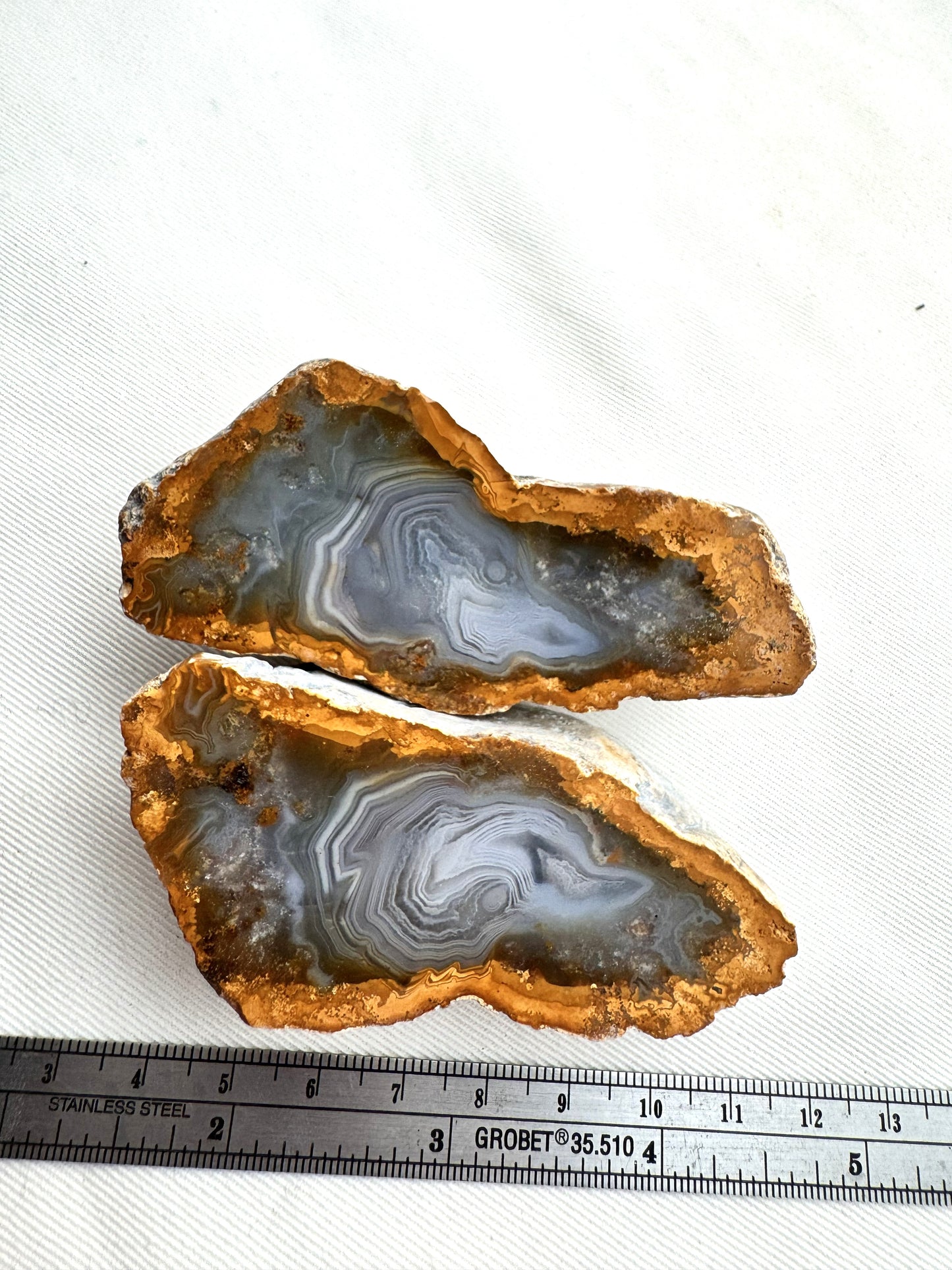 Indonesian Banded Agate nodule polished