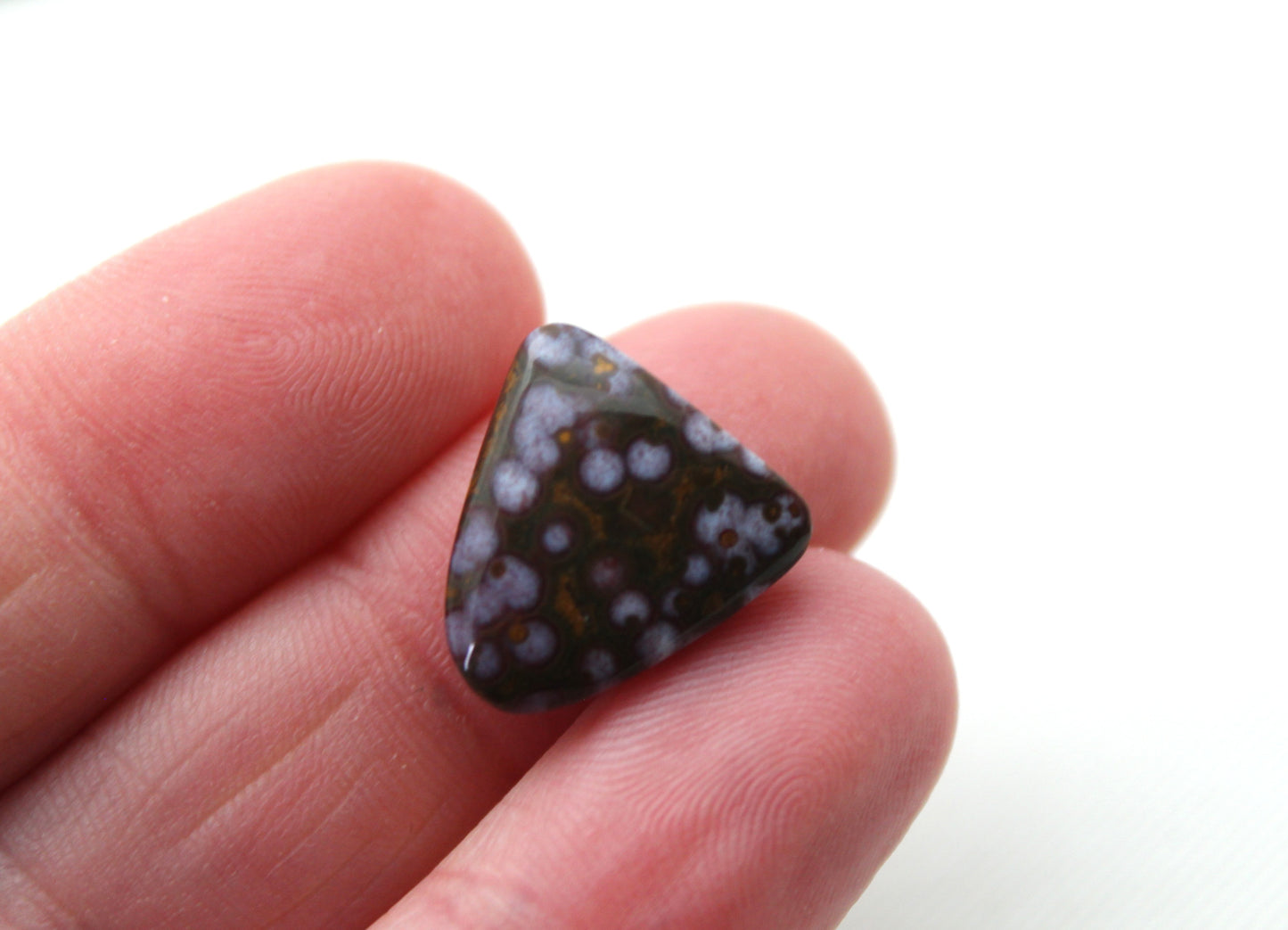 Small Arda Jasper Cabochon freeform cushion high dome