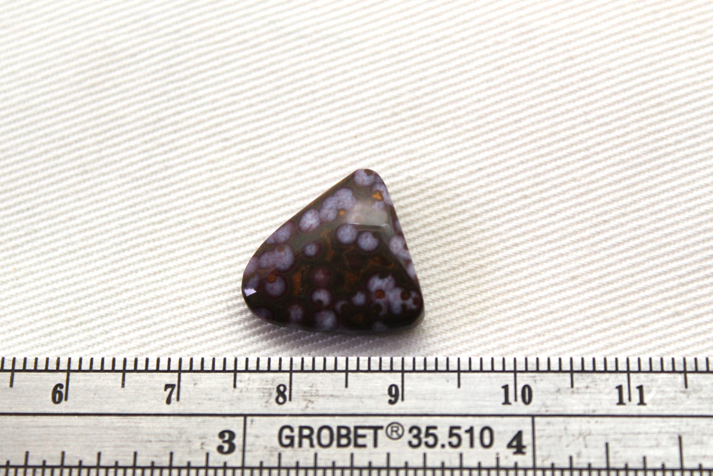 Small Arda Jasper Cabochon freeform cushion high dome