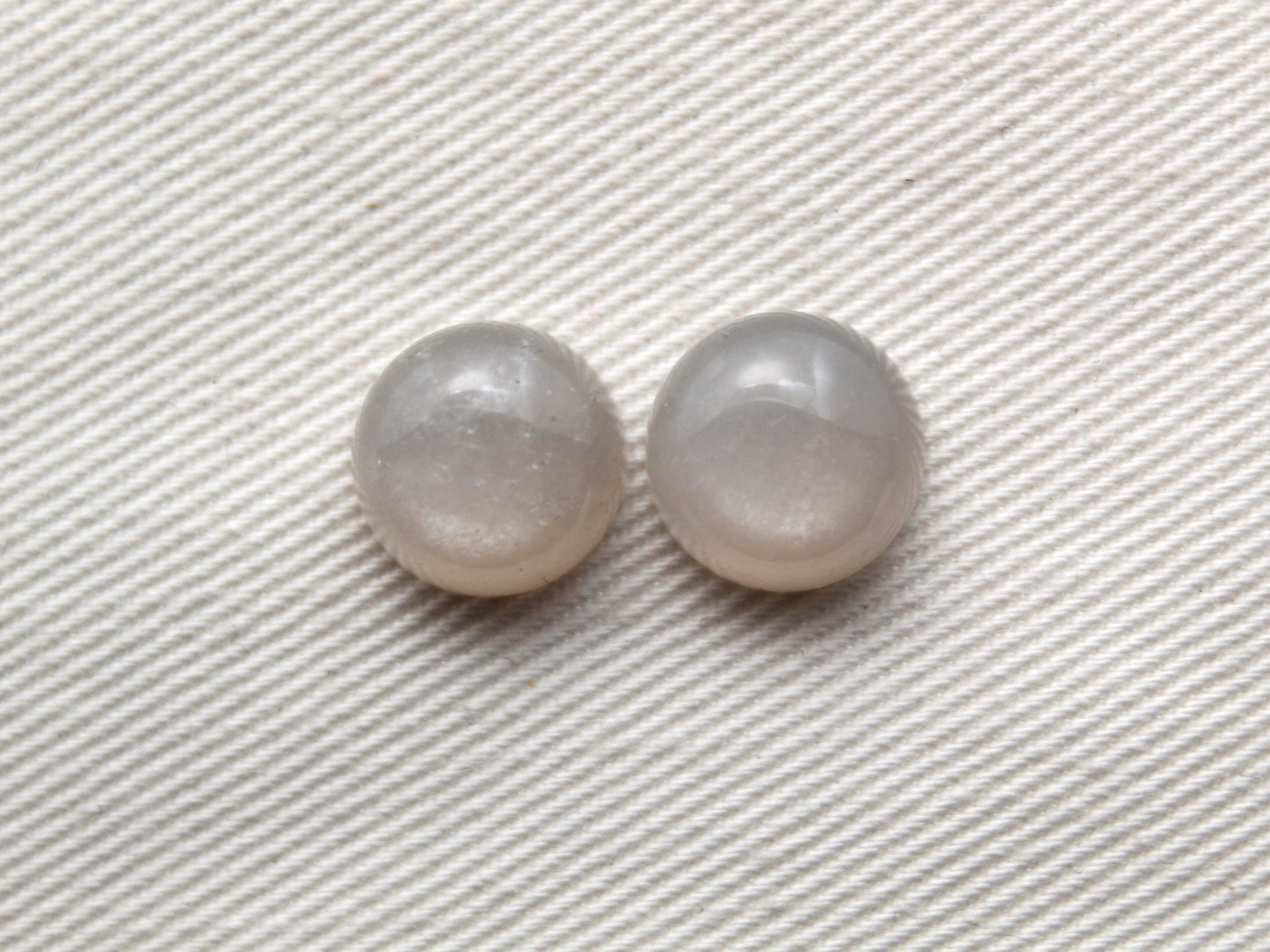 Paire de cabochons Pierre de Lune pêche 10 MM Pierres gemmes rondes