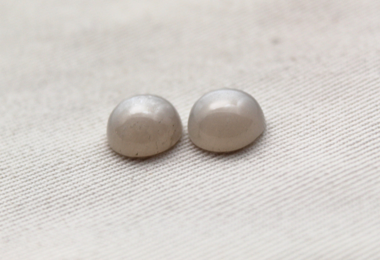 Paire de cabochons Pierre de Lune pêche 10 MM Pierres gemmes rondes