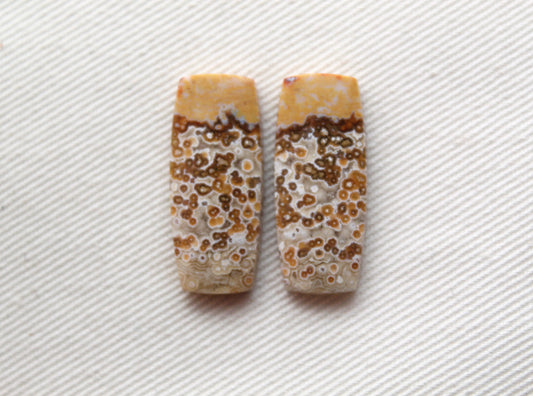 SMALL River Jasper Cabochon Pair Gemstone