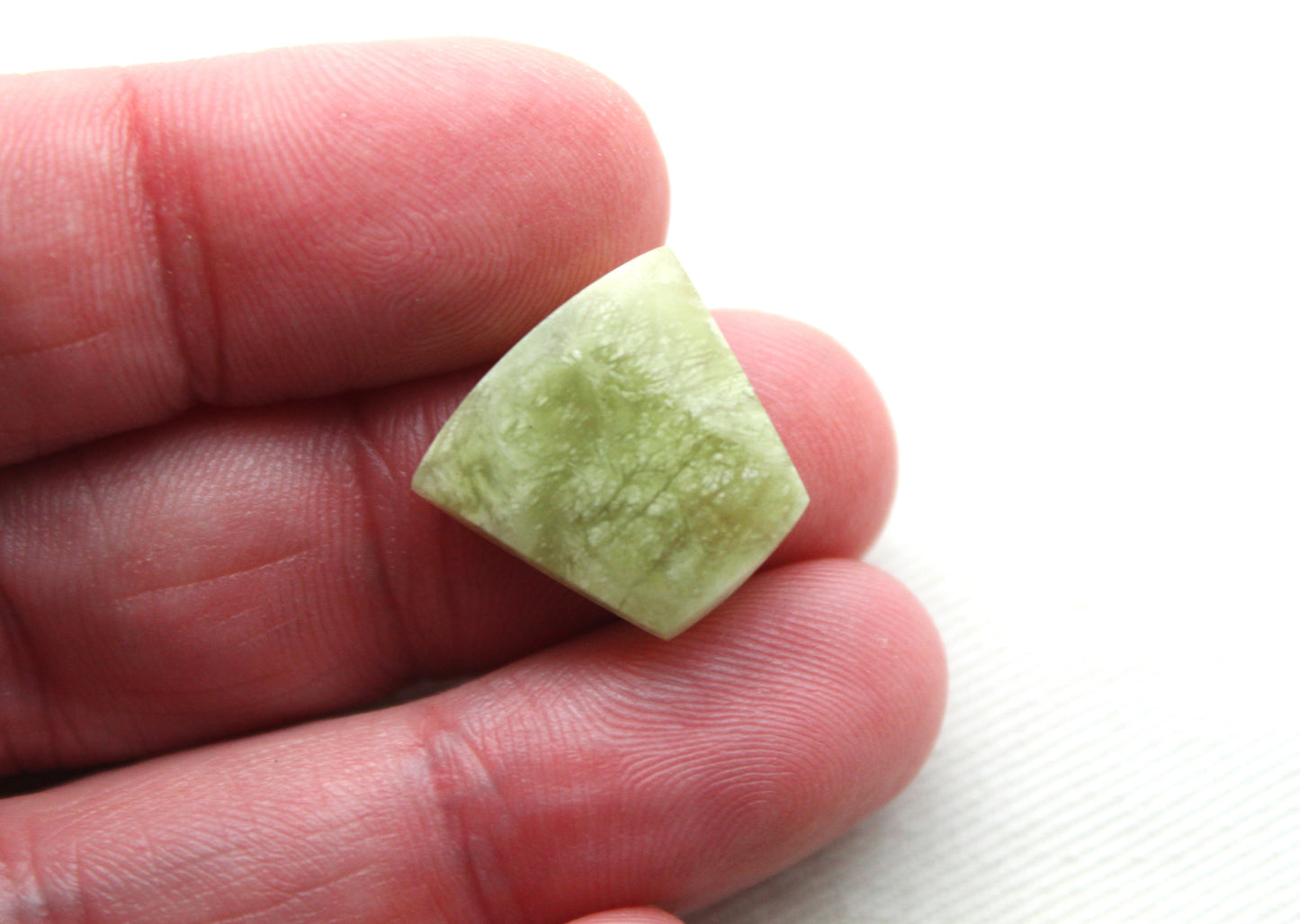 Small Vesuvianite Cabochon Pair Gemstone light green