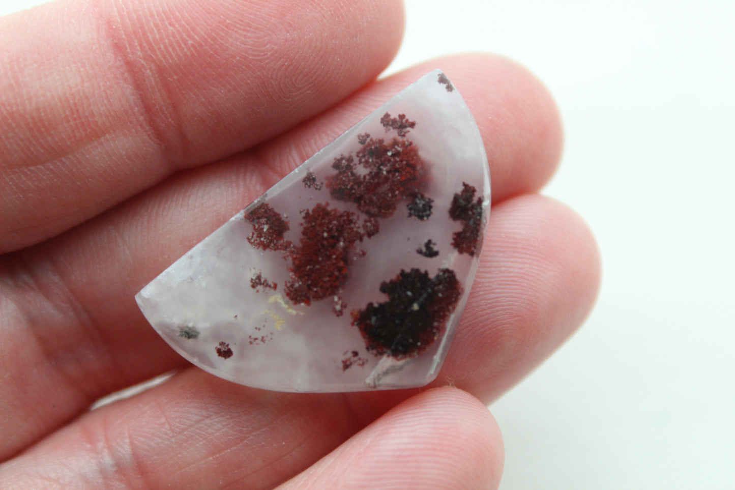 Red Moss Agate Freeform Cabochon Gemstone natural